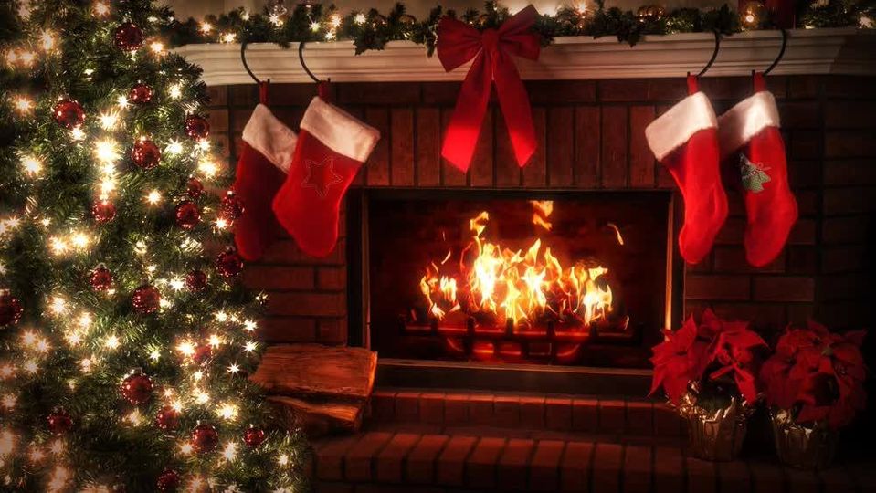 christmas fireplace