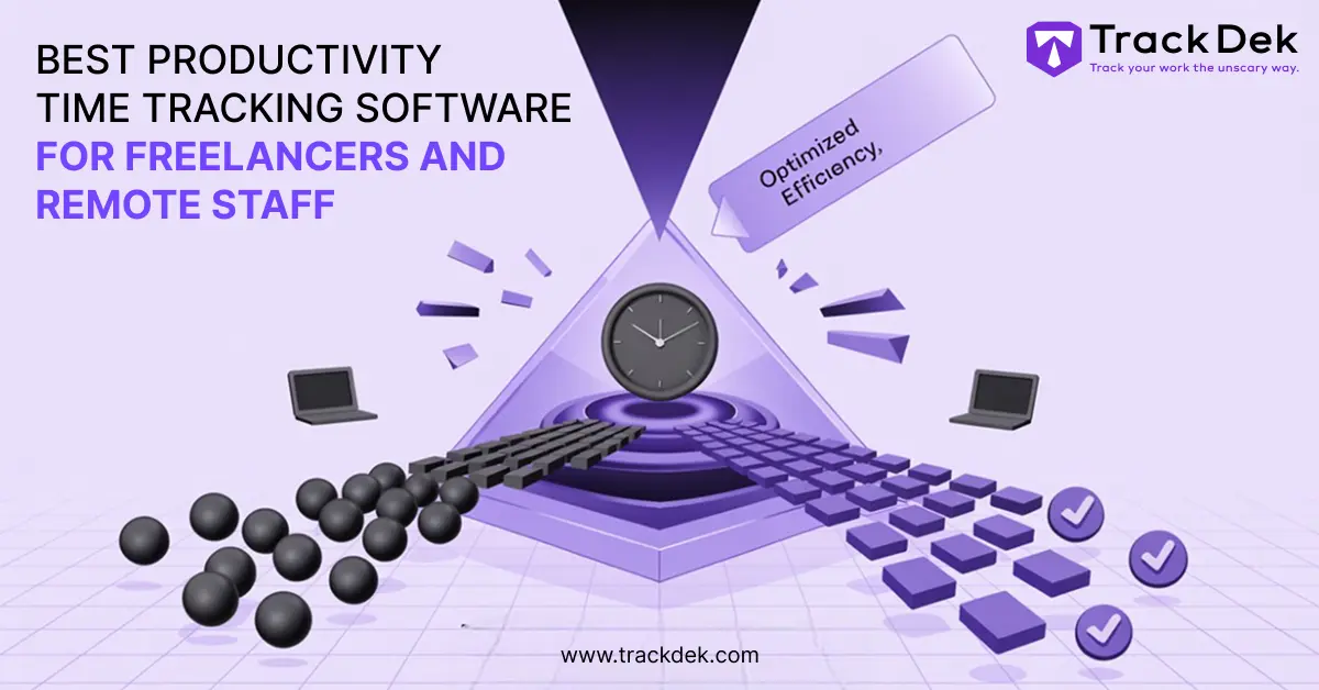 est productivity time tracking software for freelancers and remote staff â TrackDek tool for tracking billable hours, remote team productivity, and optimized efficiency.